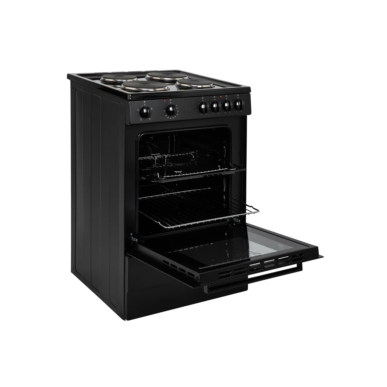 Willow WE50SSW/WSE60W 62/68L White Freestanding Single Cavity Electric Cooker