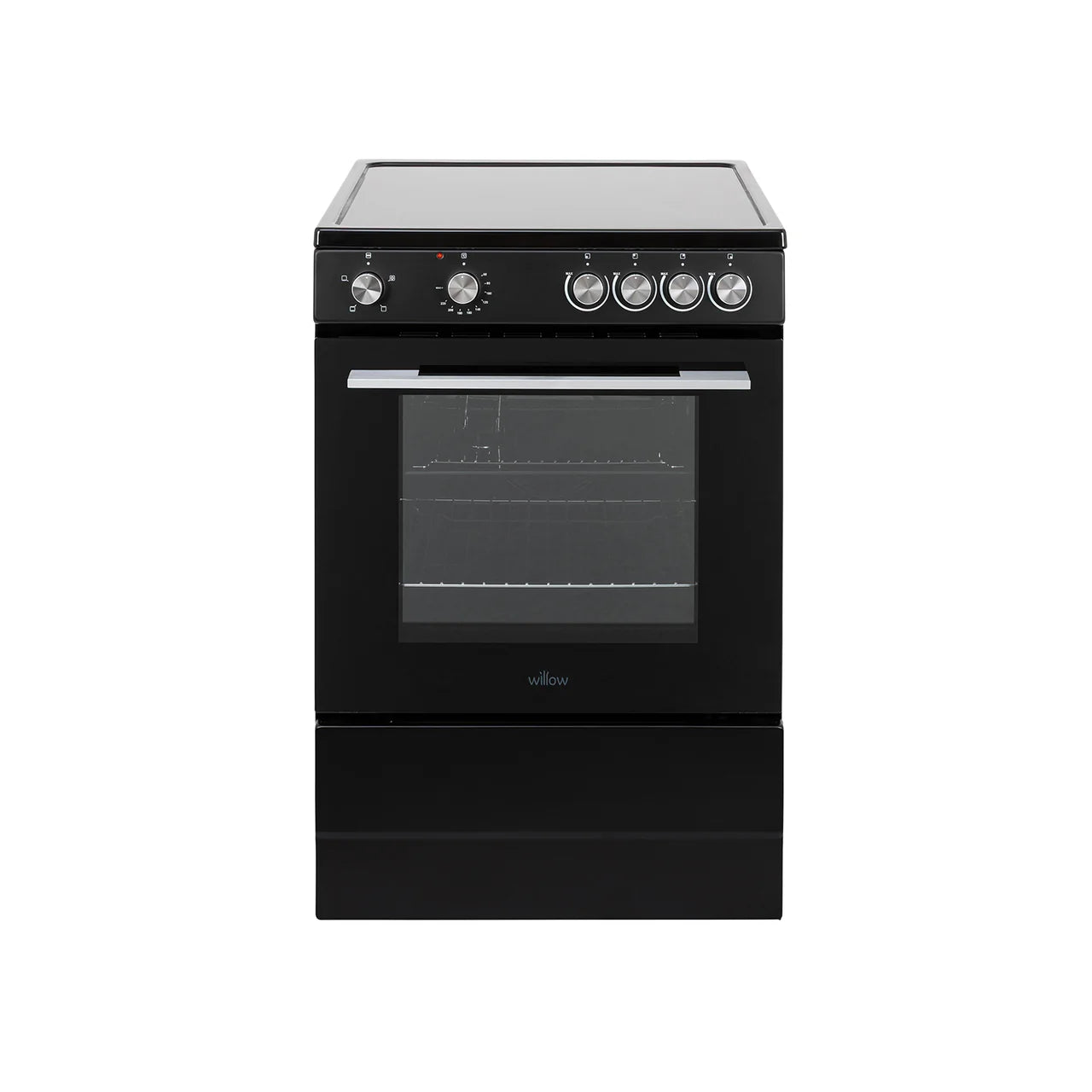 Willow 60cm Single Cavity Ceramic Cooker W60CCBLK - Black