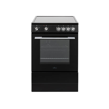 Willow 60cm Single Cavity Ceramic Cooker W60CCBLK - Black