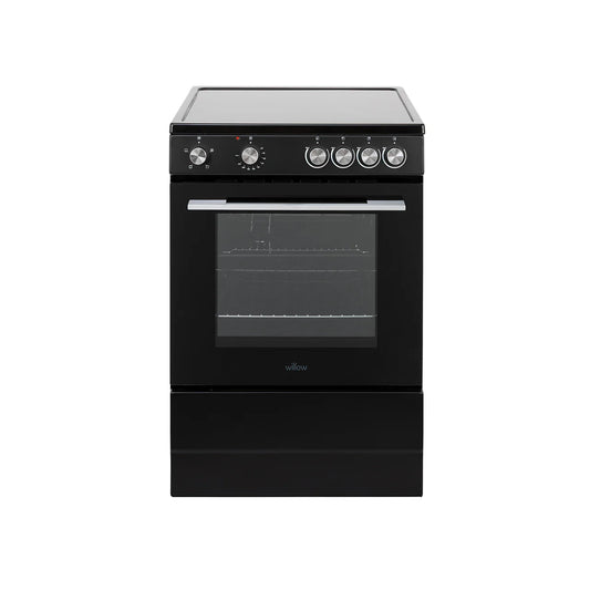 Willow 60cm Single Cavity Ceramic Cooker W60CCBLK - Black