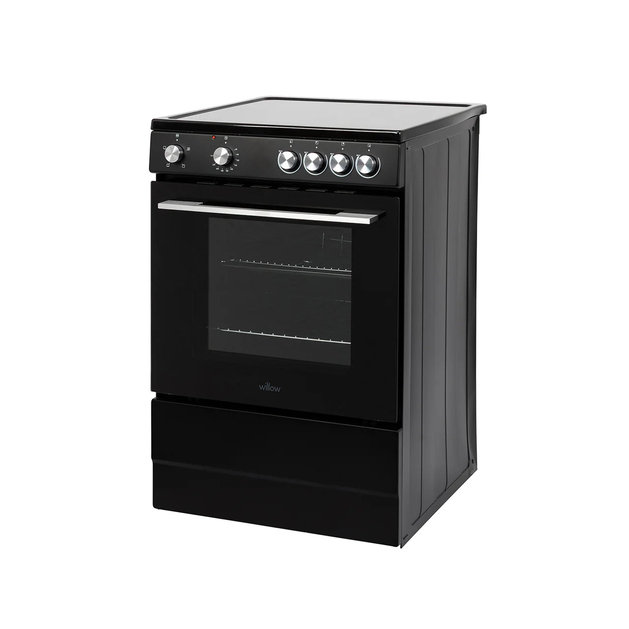 Willow 60cm Single Cavity Ceramic Cooker W60CCBLK - Black