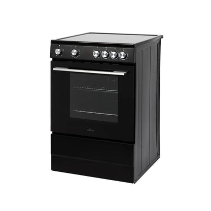 Willow 60cm Single Cavity Ceramic Cooker W60CCBLK - Black