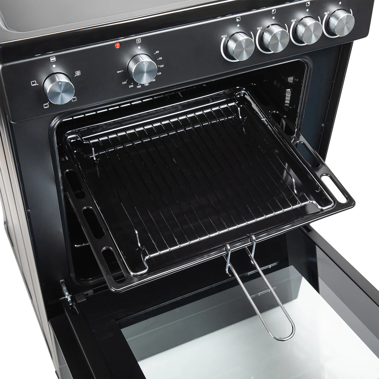 Willow 60cm Single Cavity Ceramic Cooker W60CCBLK - Black