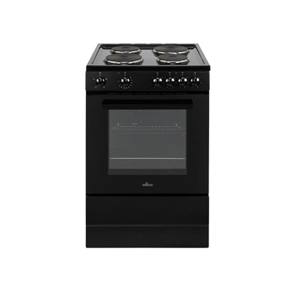 Willow WE50SSW/WSE60W 62/68L White Freestanding Single Cavity Electric Cooker