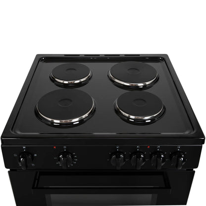 Willow WE50SSW/WSE60W 62/68L White Freestanding Single Cavity Electric Cooker