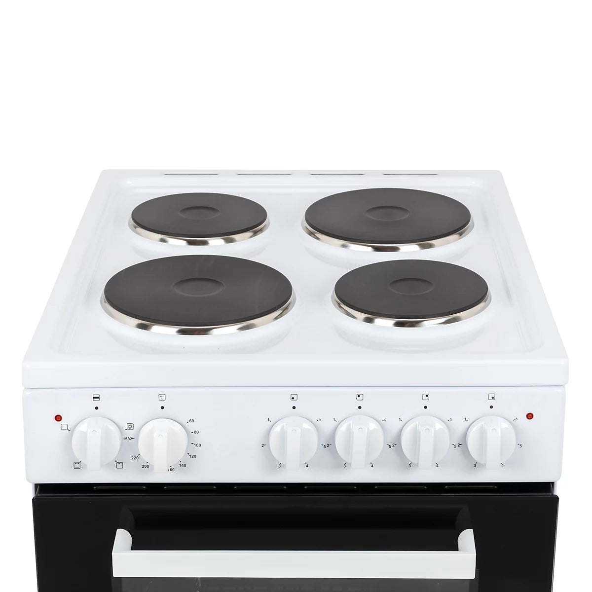 Willow WE50SSW/WSE60W 62/68L White Freestanding Single Cavity Electric Cooker